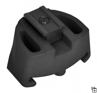 Biathlon Handstopp mit Schiessriemenbefestigung 4738-U2