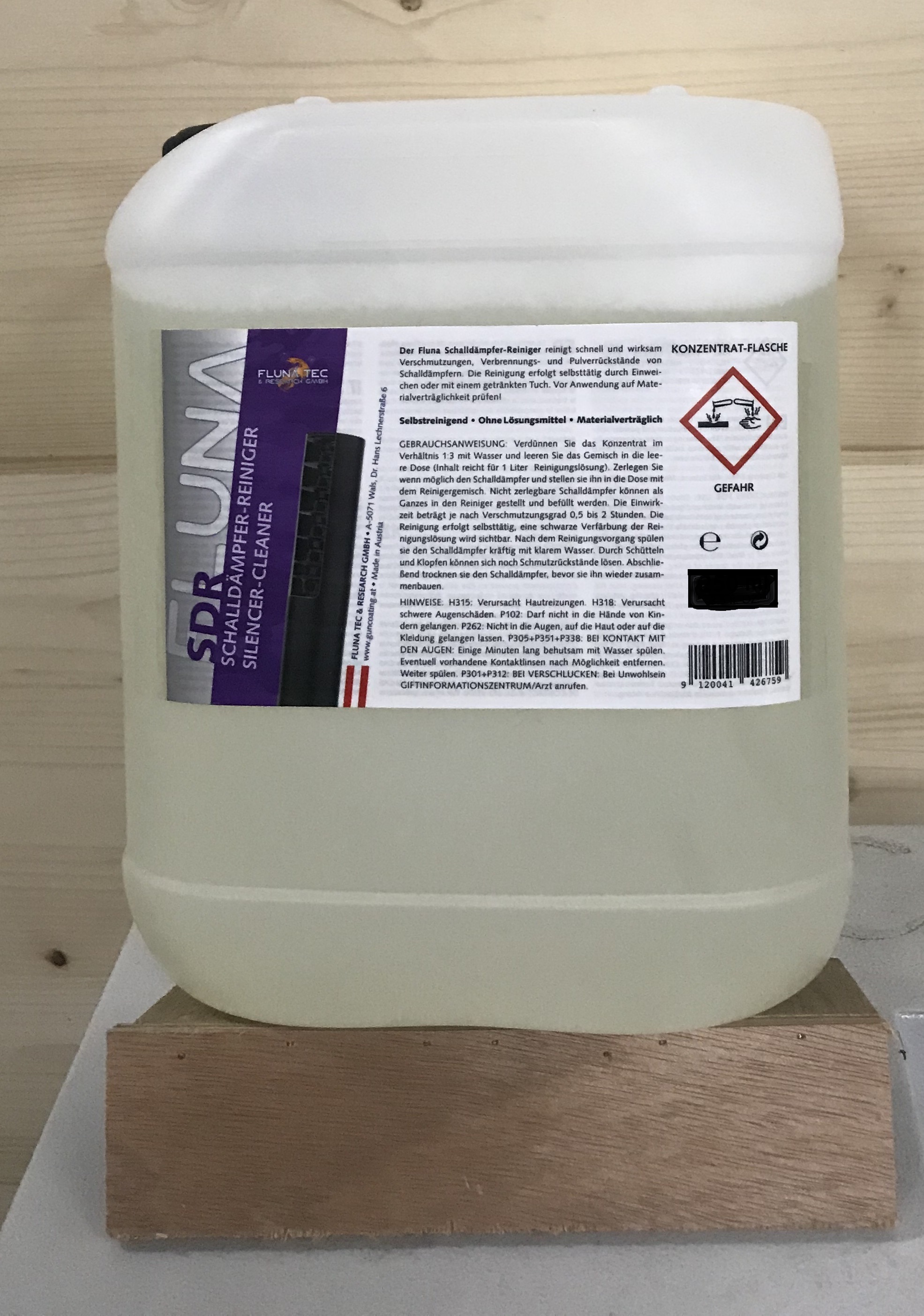 Flunatec Schalldämpfer Reinigungsflüssigkeit 5 L Kanister