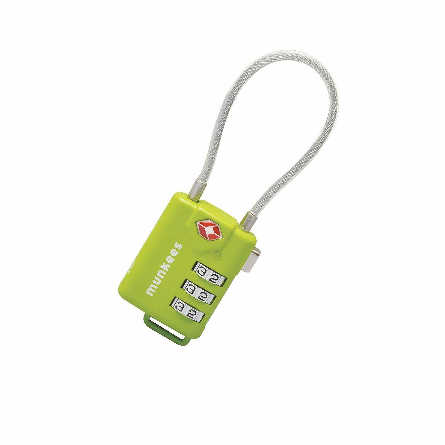 TSA cable combination lock