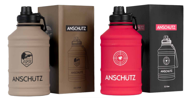 ANSCHÜTZ 2.2 Liter Edelstahl Trinkflasche